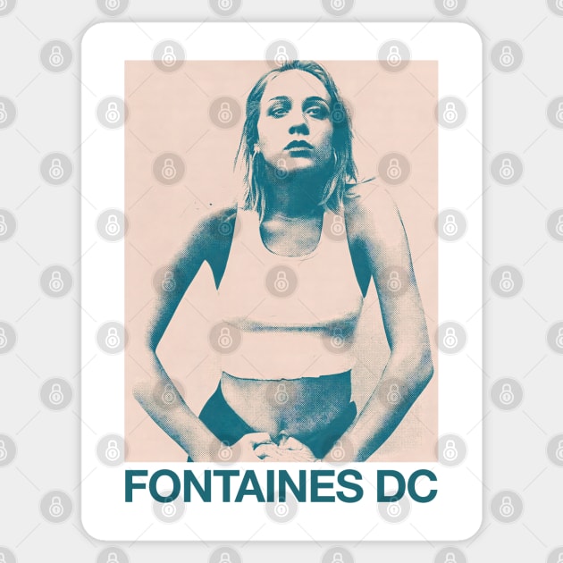 Fontaines DC • • • • Retro Indie Design Sticker by unknown_pleasures